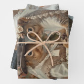 Eekhoorns Getrouwen in Forest Decoupage Inpakpapier Vel (In situ)