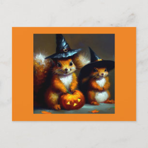 Eekhoorns Halloween Briefkaart