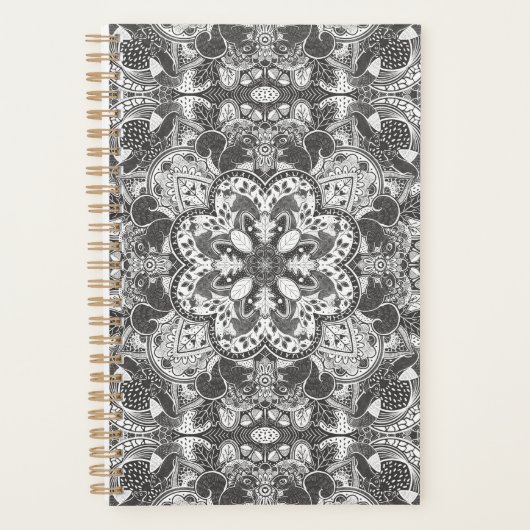 Eekhoorns Hand getrokken Mandala Planner (Voorkant)