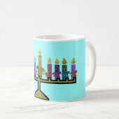 Eekhoorns Hannukah Menorah Mokken (Voorkant rechts)