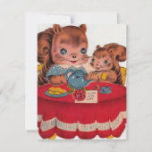 Eekhoorns Happy Mothers Day Feestdagenkaart (Voorkant)