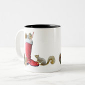 Eekhoorns in de Mok van Santa's Boot (Voorkant links)