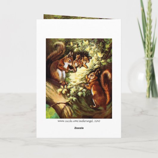 eekhoorns kaart (Achterkant)