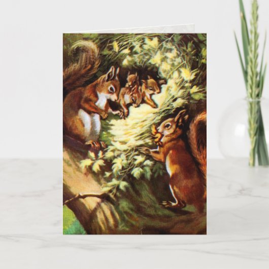  eekhoorns kaart (Voorkant)