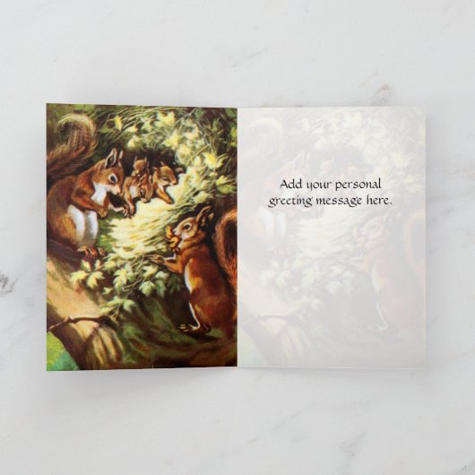 eekhoorns kaart (Binnen)