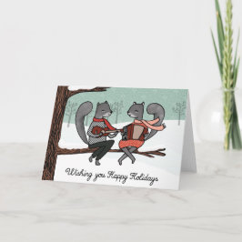 Eekhoorns Kerst Kaart