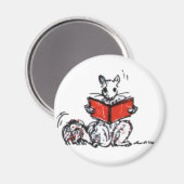 eekhoorns leesboeken magneet (Voorkant / Achterkant)