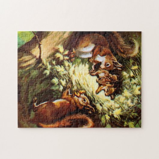  eekhoorns legpuzzel (Horizontaal)