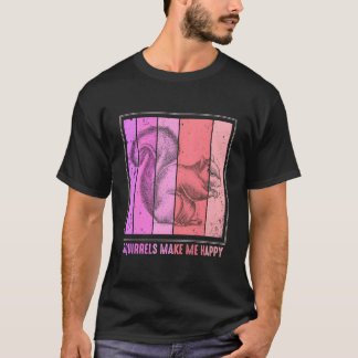 Eekhoorns maken me gelukkig Eekhoorn T-shirt