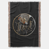 Eekhoorns maken me gelukkig - eekhoornliefje Throw Deken (Voorkant Verticaal)