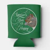 Eekhoorns maken me gelukkig - eekhoorntje kan koel blikjeskoeler (Achterkant)