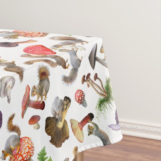 Eekhoorns met champignons Tafelkleed (Voorbeeld)