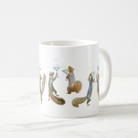 Eekhoorns met Cocktails Mok (Voorkant rechts)