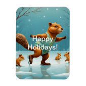 Eekhoorns op ijs magneet (Verticaal)