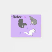 Eekhoorns Paars Post-it® Notes (Voorkant)