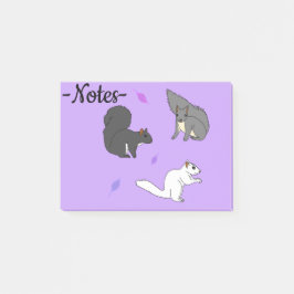 Eekhoorns Paars Post-it® Notes