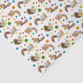 Eekhoorns Party Tissue Paper Tissuepapier (Detail)
