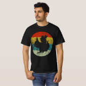Eekhoorns retro  silhouette 70s t-shirt (Voorkant volledig)