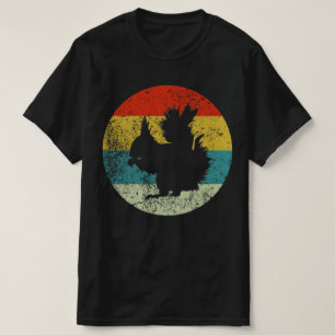 Eekhoorns retro silhouette 70s t-shirt
