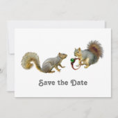 Eekhoorns Sla de datum op Save The Date (Voorkant)