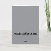 Eekhoorns spelen in de sneeuw Kerstmis Kaart (Achterkant)