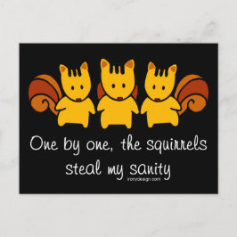 Eekhoorns stelen mijn gezondheid briefkaart