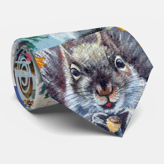 eekhoorns stropdas (Opgerold)