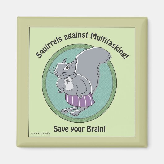 Eekhoorns tegen multitasking magneet (Voorkant)
