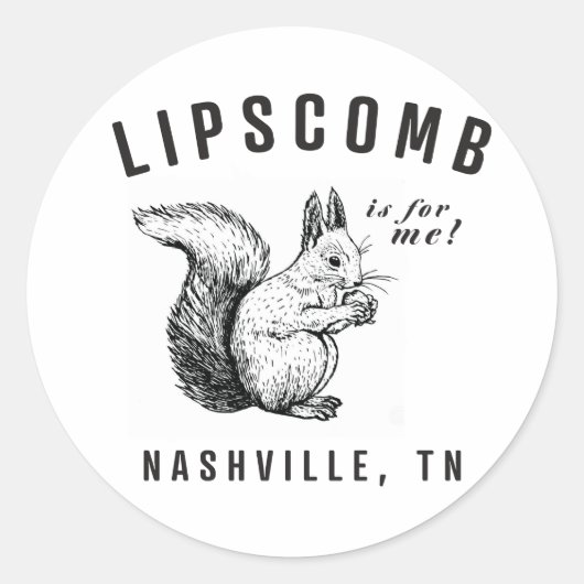 Eekhoorns van Lipscomb Stickers (Voorkant)