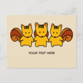 Eekhoorns Voeg je eigen tekstbericht toe Briefkaart (Voorkant)