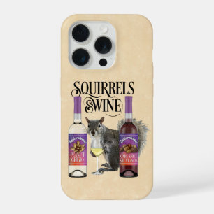 Eekhoorns & Wijn - Grappige Eekhoornliefhebber en  iPhone 15 Pro Case