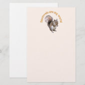 Eekhoorns zijn mijn wereld briefpapier (Voorkant / Achterkant)