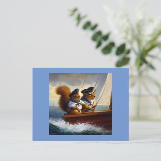 Eekhoornschippers Briefkaart (Staand voorkant)