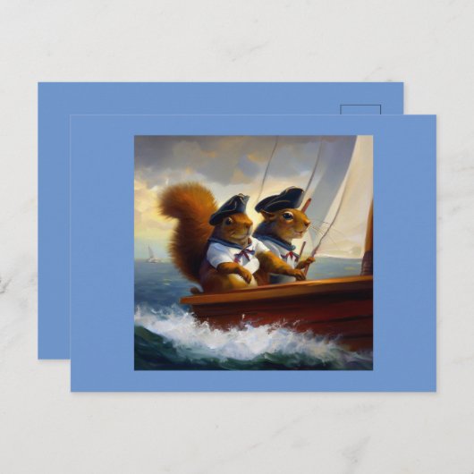 Eekhoornschippers Briefkaart (Voorkant / Achterkant)