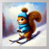 Eekhoornskiën Poster (Voorkant)