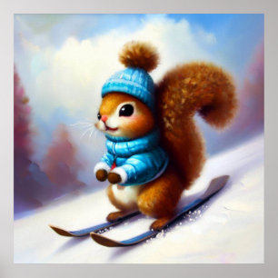 Eekhoornskiën Poster