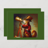 eekhoornsterrenkundige briefkaart (Voorkant / Achterkant)