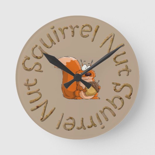 eekhoorntje ronde klok (Voorkant)