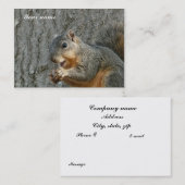 eekhoorntje visitekaartje (Voorkant / Achterkant)