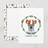 Eekhoorntjes Bedankkaart (Voorkant / Achterkant)