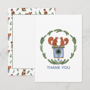 Eekhoorntjes Bedankkaart