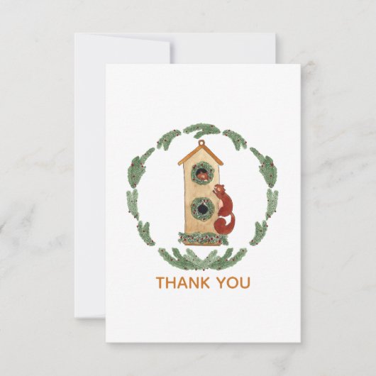 Eekhoorntjes Bedankkaart (Voorkant)