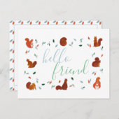 Eekhoorntjes Briefkaart (Voorkant / Achterkant)