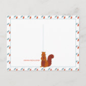 Eekhoorntjes Briefkaart (Achterkant)