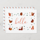 Eekhoorntjes Briefkaart (Voorkant / Achterkant)