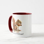 Eekhoorntjes Deze plek is een Nuthouse! Humor Mok (Voorkant links)