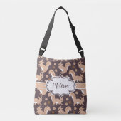 Eekhoorntjes en eikels crossbody tas (Voorkant)