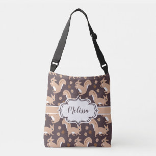 Eekhoorntjes en eikels crossbody tas