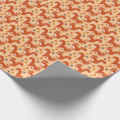 Eekhoorntjes en eikels in de achtertuin cadeaupapier (Hoek)