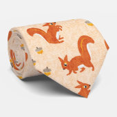 Eekhoorntjes en Natuur van eikels, voor afspelen Stropdas (Opgerold)